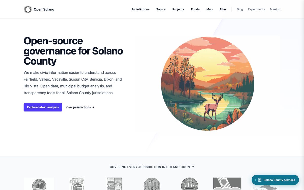 Screenshot of Open Solano