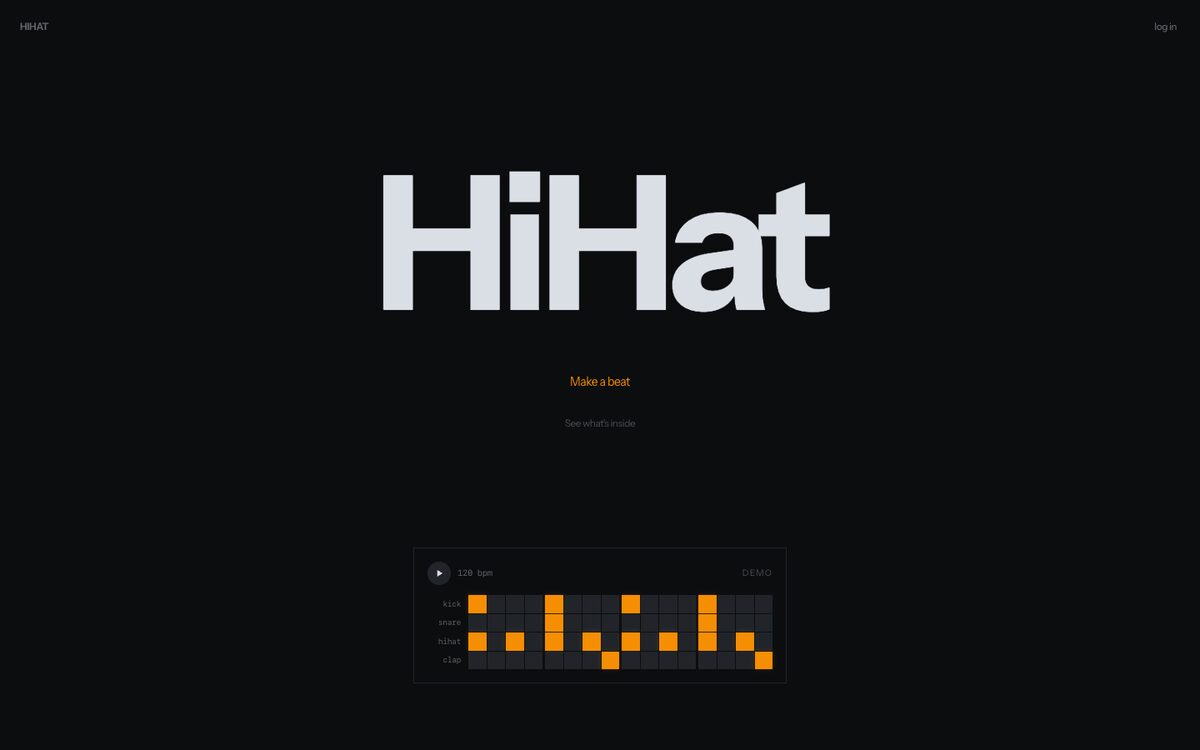 Screenshot of HiHat