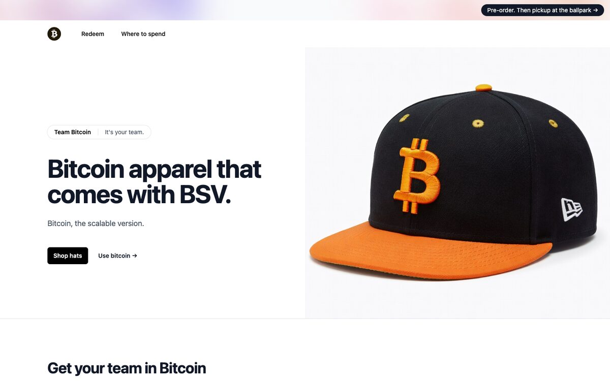 Screenshot of Team Bitcoin